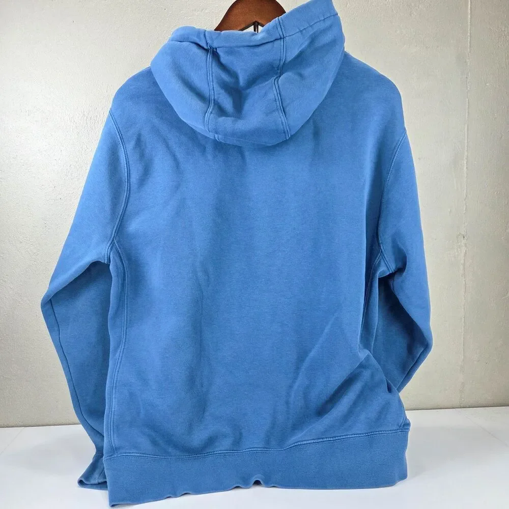 Nike Sportswear Club Fleece Pullover Hoodie Royal Blue White Swoosh Men M